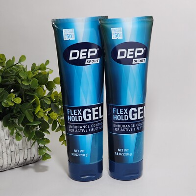 Dep Sport Flex Hold Gel Endurance Control For Active Lifestyles 9.8 oz Lot of 2
