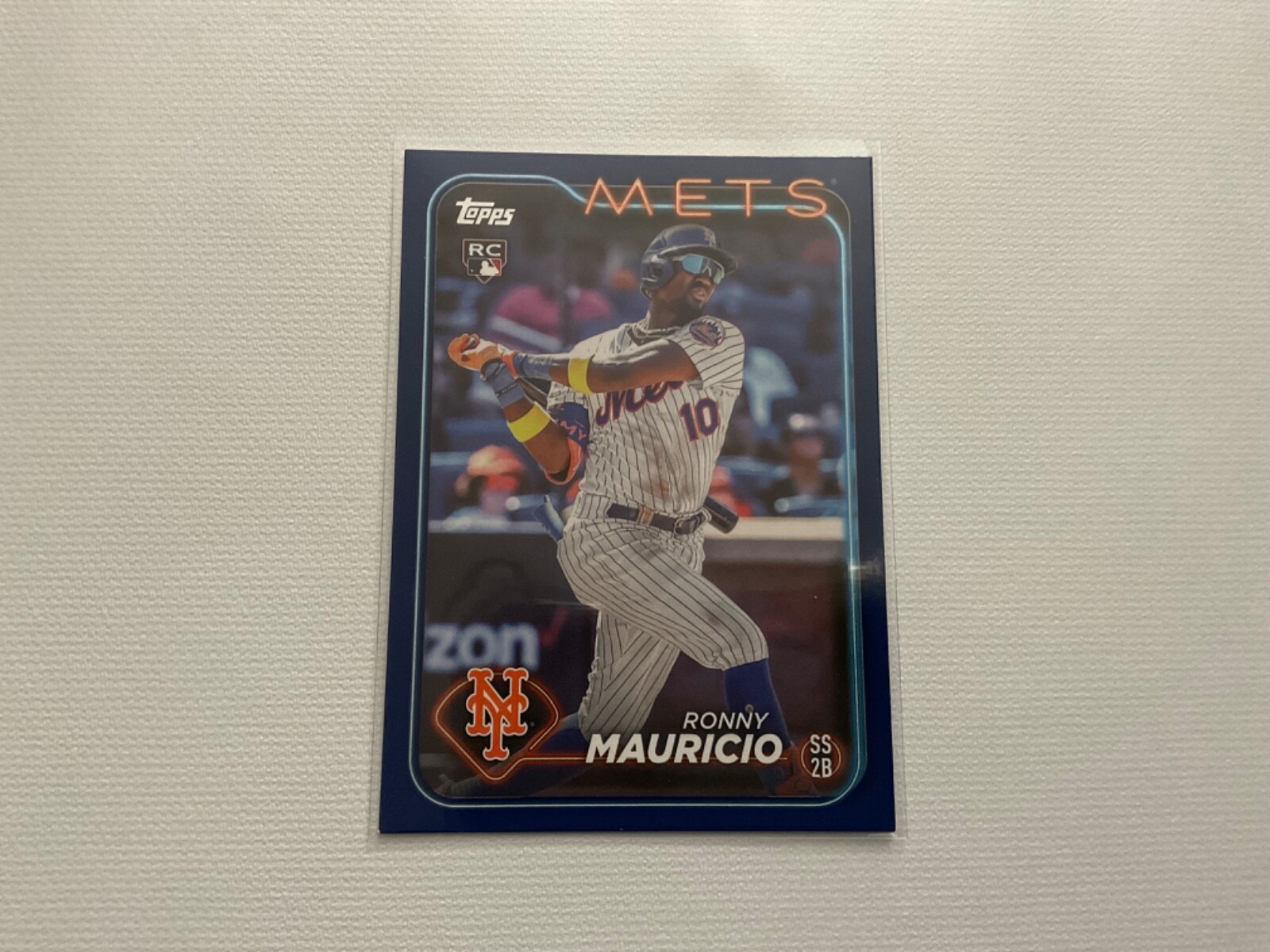 2024 Topps Series 1 Ronny Mauricio RC Rookie Royal Blue Parallel #224 Mets
