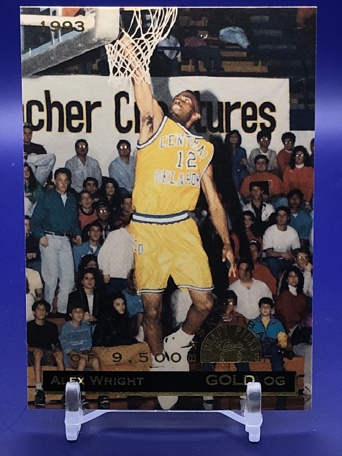 1993 Classic Basketball Draft Picks Gold #81 Alex Wright Central Oklahoma