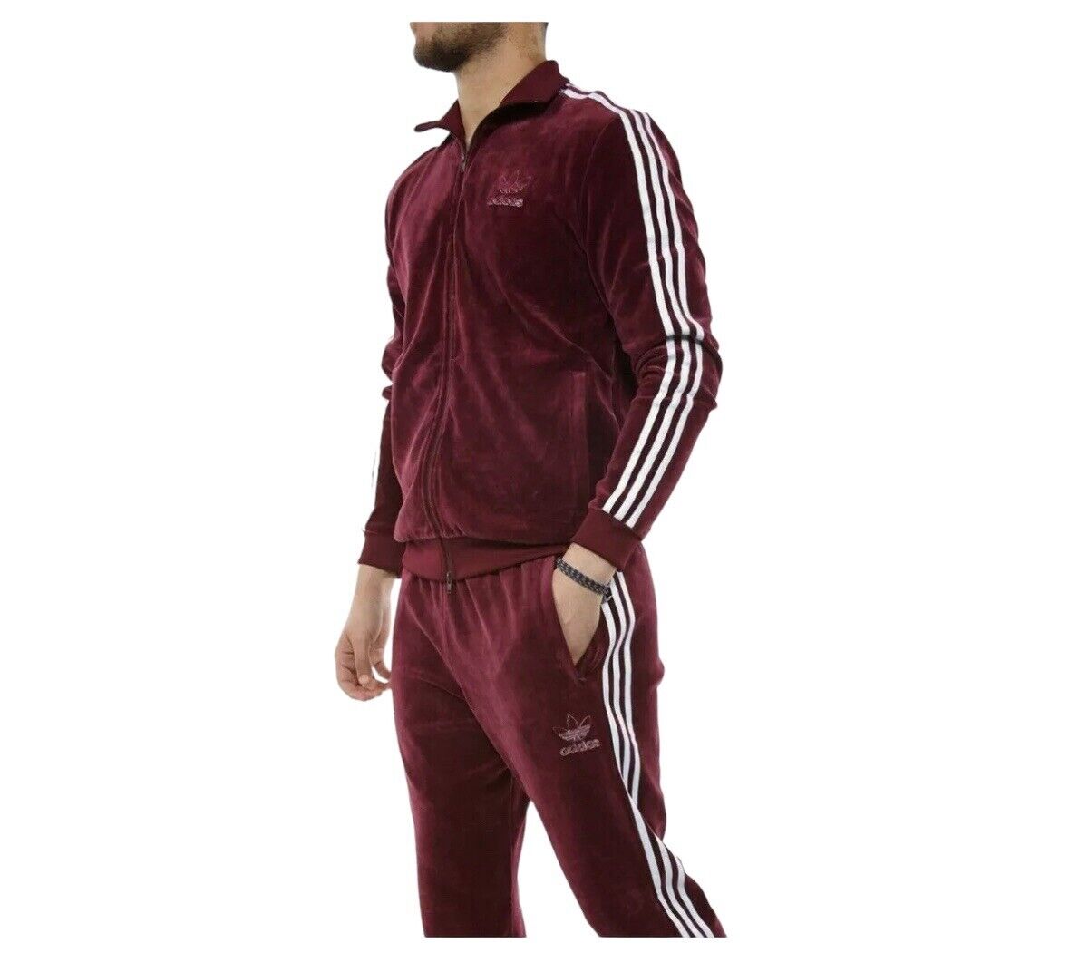 Adidas Originals Velour Beckenbauer Track Set Mens Size 2XL Adidas Originals Velour Beckenbauer Track Set Mens Size 2XL