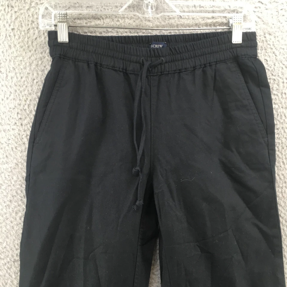 Pantalones de chándal JCrew para mujer 00 (real 27X25,5) negros elásticos cintura tirar informales Foto 2 de 4