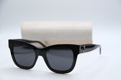 NEW JIMMY CHOO JAN/S DXFIR BLACK GLITTER AUTHENTIC FRAMES 