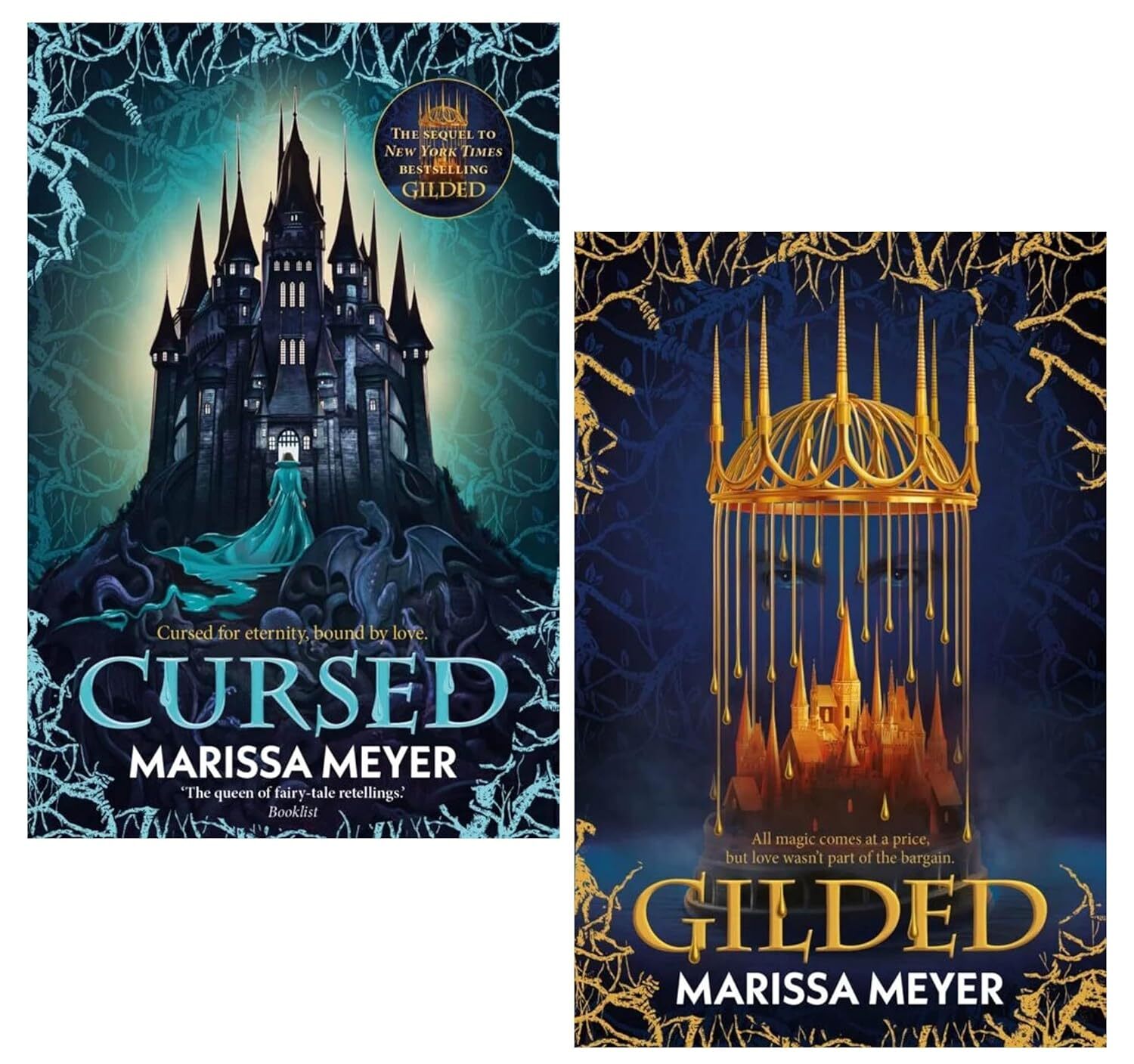 Gilded Duology Series 2 Books Collection Set by Marissa Meyer Gilded, Cursed
