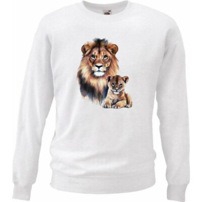 Sweatshirt Sweater Löwe Afrika Löwin Löwen Baby Simba Lion King Safari Ra 404145