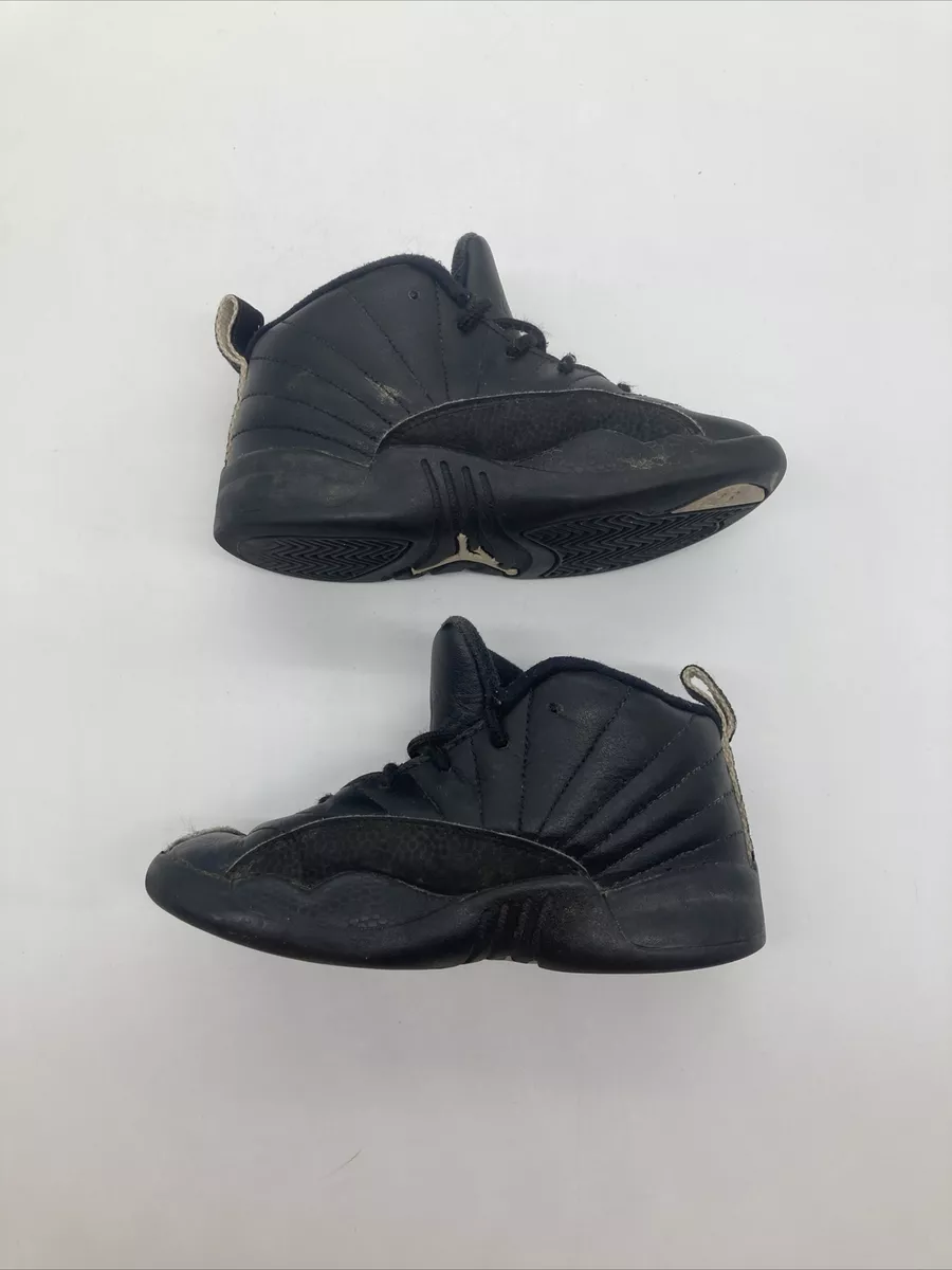 Jordan 12 best sale winterized black kids