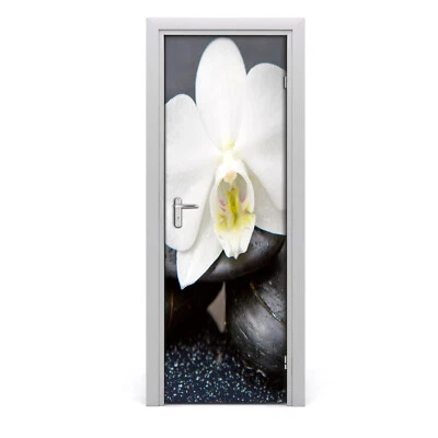 Tulup Autocollant de porte 75x205 cm autocollant - Zen Orchid Stickers Stickers - Photo 1/3