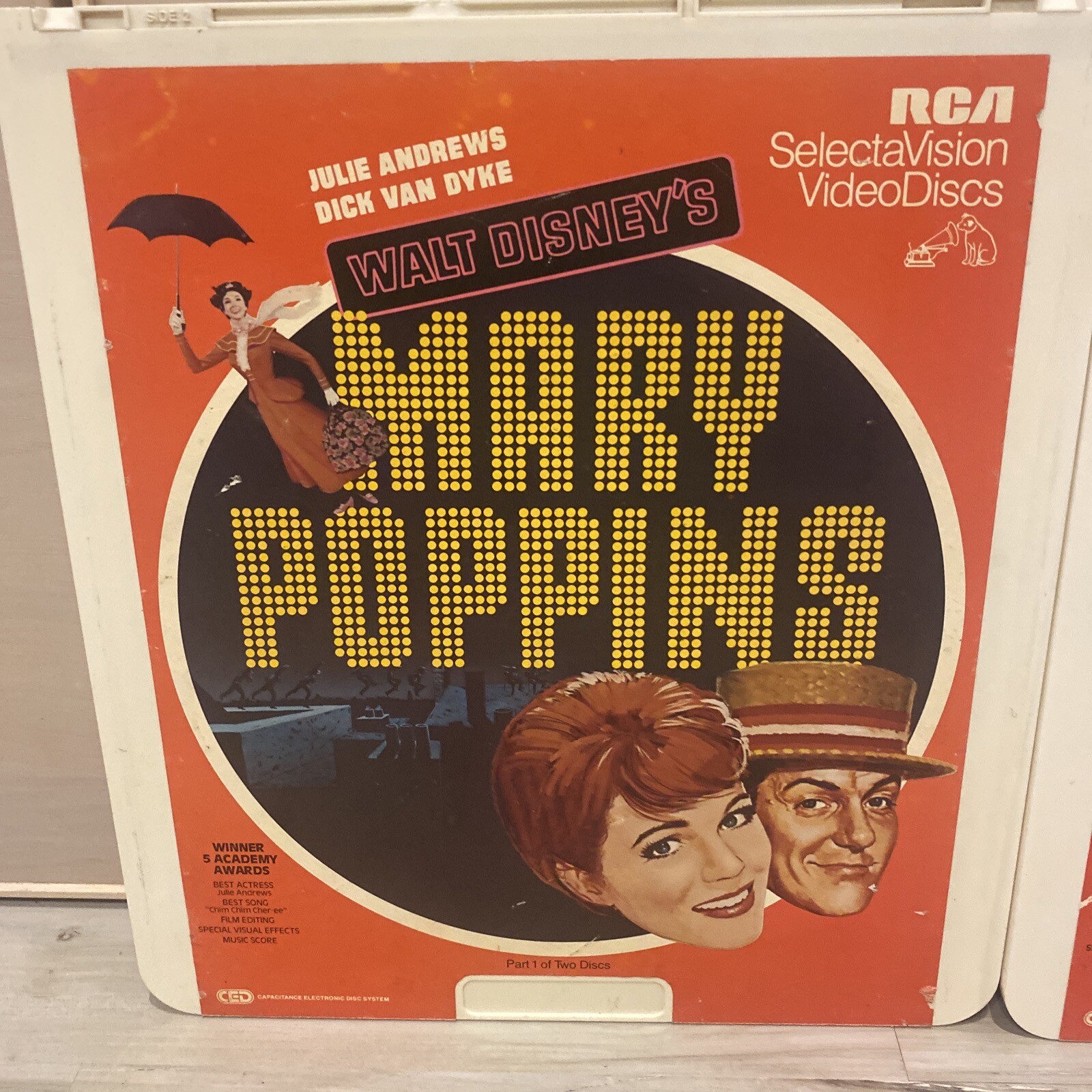 Mary Poppins  RCA CED SelectaVision VideoDiscs Andrews Dick Van Dyke DISNEY thumbnail 2