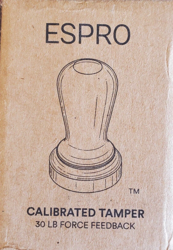 Manipulador de café calibrado ESPRO: plano, fuerza de apisonamiento de 30 libras, 57 mm negro Foto 3 de 4