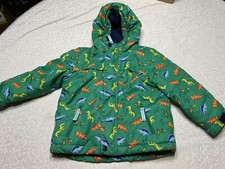 Cat  Jack Green Dinosaur Dino Coat Jacket Hooded Pockets SZ 3T
