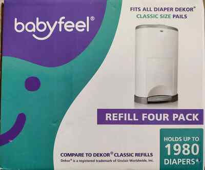 Babyfeel Refill Liners Compatible w/ Dekor Classic Diaper Pail Bags *(Not Plus)*