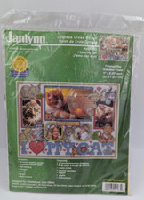 I Love My Cat by JANLYNN Counted Cross Stitch 140-183 Sealed NOS Cats
