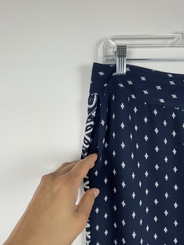 Pantalón Cabi Para Mujer Talla 8 Track Star Pierna Ancha Azul Marino Blanco Estilo 5176 - Imagen 9 de 9