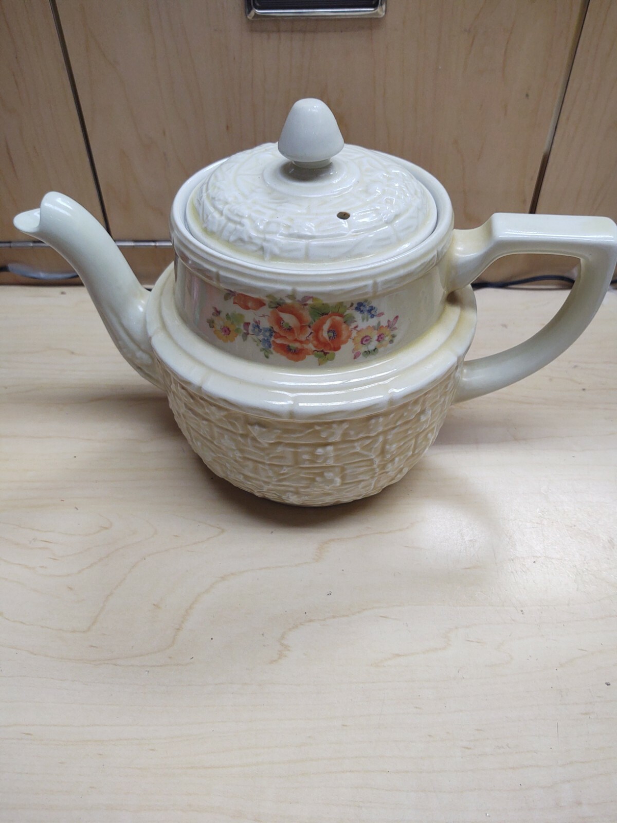 Hall Superior Enterprise Aluminum Co Floral Pattern Drip O Lator Tea Coffee Pot
