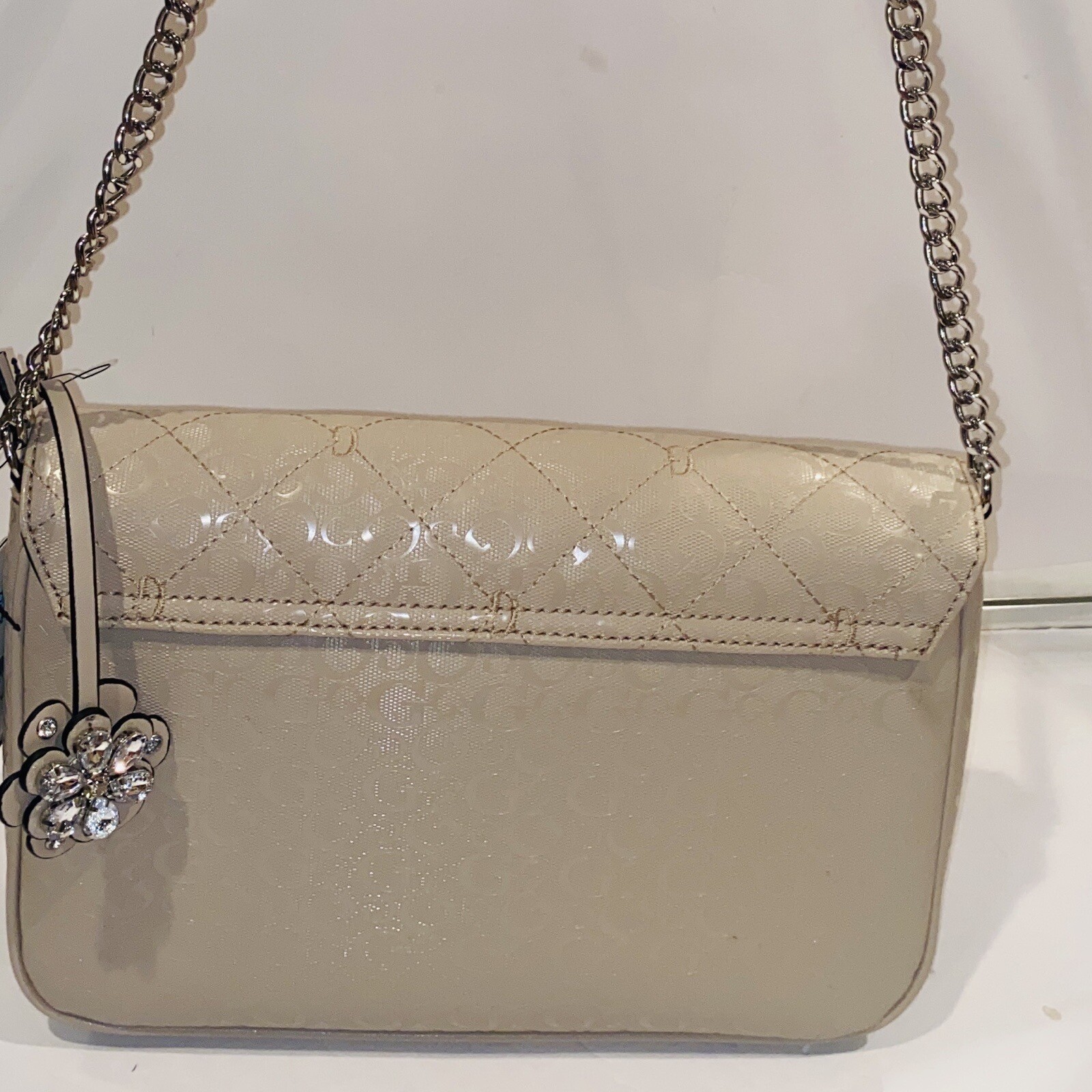 New Beige Gold Guess Crossbody Bag Purse Satchel Stone Gretna FF820921 NWT eBay