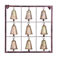 Benzara 9-bell Wall Dã©cor, New, Free Shipping on sale Benzara 9-bell Wall Dã©cor, New, Free Shipping on sale