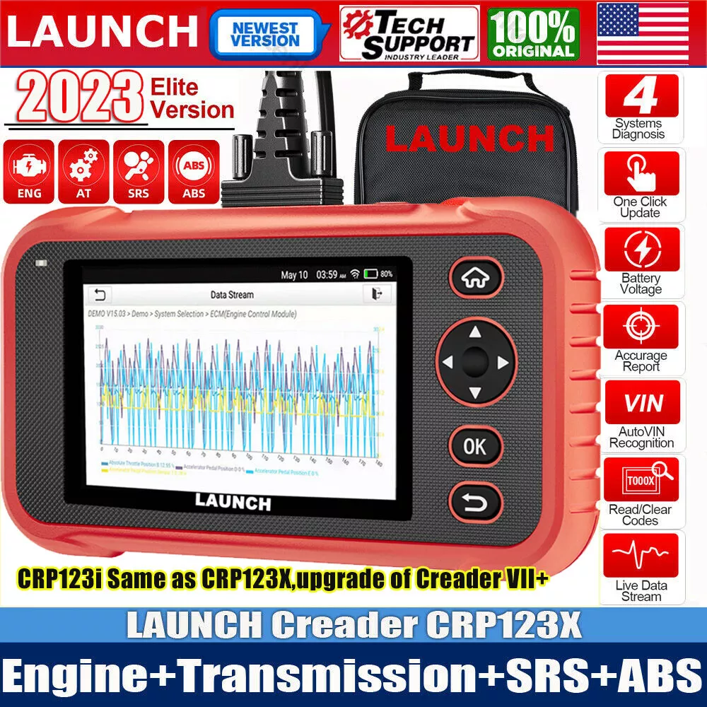  2023 Newest LAUNCH CRP123I OBD2 Scanner, Lifetime Free