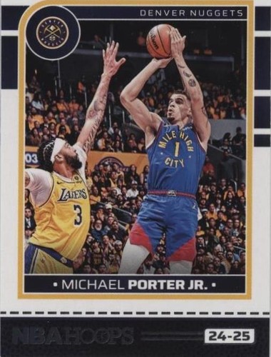 2024-25 Panini Nba Hoops - Michael Porter Jr. #187 Premium Lime