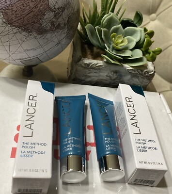 2 LANCER Skincare The Method: Polish Travel Size 0.5oz/14g New in Box Sealed