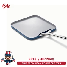 Caraway Home 11" Square Flat Griddle Pan - 550F - Color: Navy