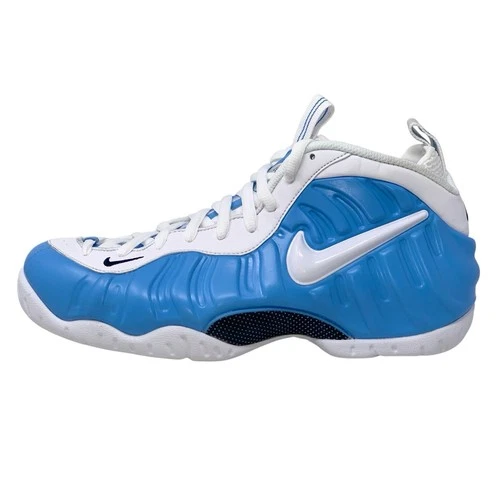 Nike Air Foamposite Pro White UNC Blue Sneakers, Size 10 BNIB HF0794-400