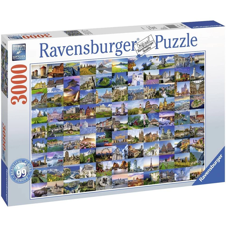 Ravensburger Puzzle - 99 è bellissimo Places in Europe - Immagine 2 di 3