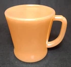 Vintage Anchor Hocking Fire-King Peach Lustre 8oz Coffee Mug/Cup, D Handle