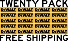 PACK OF 20 DEWALT TOOLS SUPER SMALL DECALS STICKER VINYL TOOL BOX TRUCK WINDOW