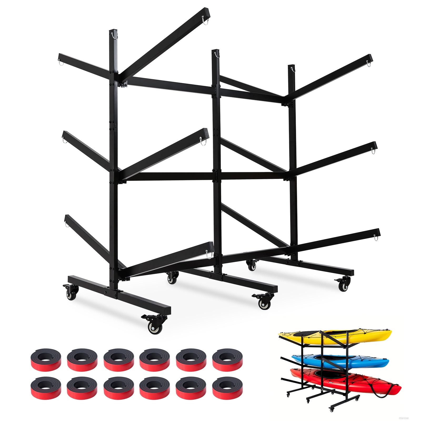 Stand & Storage Rack Kayak Stand For 6 Kayaks Stand Canoe Sup & Surfboard
