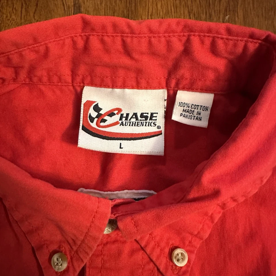 Vintage Chase Authentics Dodge Ram #9 Kasey Kahne NASCAR Button Up Shirt Men’s L - Image 4 of 4