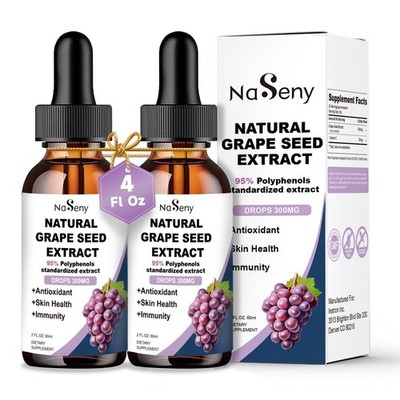 High Absorption Grape Seed Extract Liquid Drops 300mg - 95