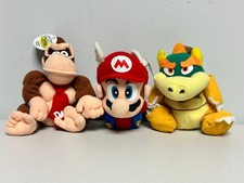 Nintendo 64 Super Mario Wing Cap Bowser Donkey Kong Plush Lot Of 3 NWT