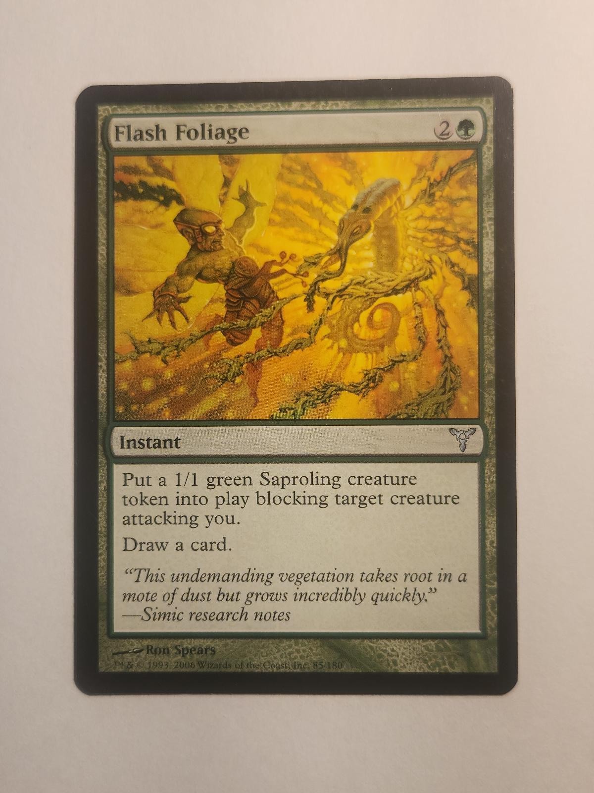 Flash Foliage 85 Dissension Magic: The Gathering Uncommon MP