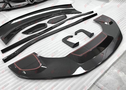 For Lotus Emira 2023+ Dry Twill Carbon Front Bumper Lip Spoiler Wing Side Skirts - Picture 28 of 30