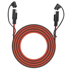 25 Foot SAE 2 Pin Quick Disconnect Harness, DC 12V Power Connector Plug