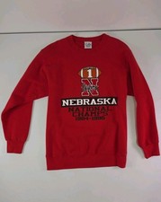 Vintage 90s 1995 Nebraska Corn Huskers Sweatshirt Crewneck National Champs USA