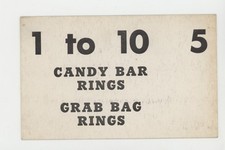 1962 Pittsburgh Exhibits Primo Carnera (10 of Spades) Wrestling Advertising Back