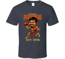 Manny Pacquiao Caricature Boxing Record T Shirt