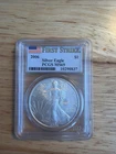 2006 American Silver Eagle PCGS MS69 First Strike Flag Label
