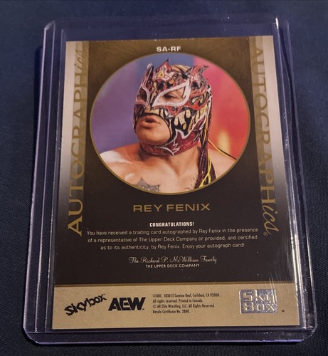 2025 Skybox AEW Metal Rey Fenix Autographics - Picture 2 of 2