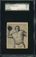 1948 Bowman Football #26 Bob Waterfield RC Rams SGC 5.5 EX+ LOOK!