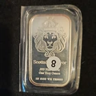 1 Troy Oz Silver Bar Scottsdale Lion Head