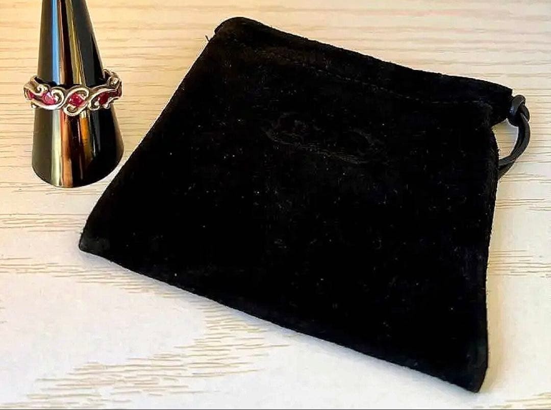 Bill Wall Leather 99 Wave Ring Ruby Custom Size 1… - image 13