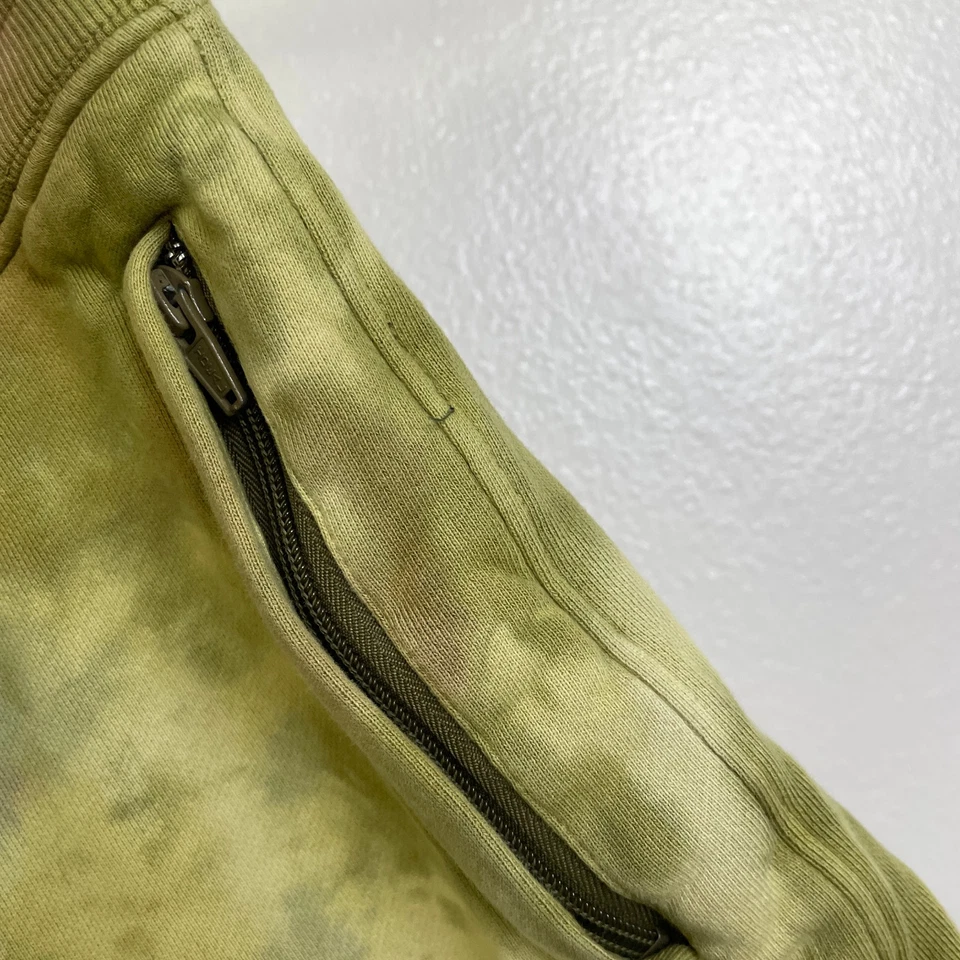 Pantalones Cortos PRPS Goods Co Para Hombre Medianos Verde Tie Dye Terry Gráfico Algodón Propósito Foto 4 de 4