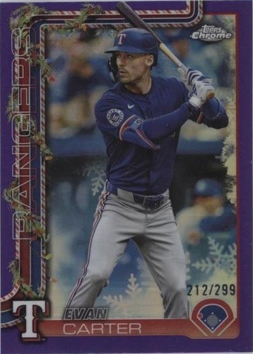 2025 Topps Series 1 Evan Carter Team Logo Border #288 SP | eBay