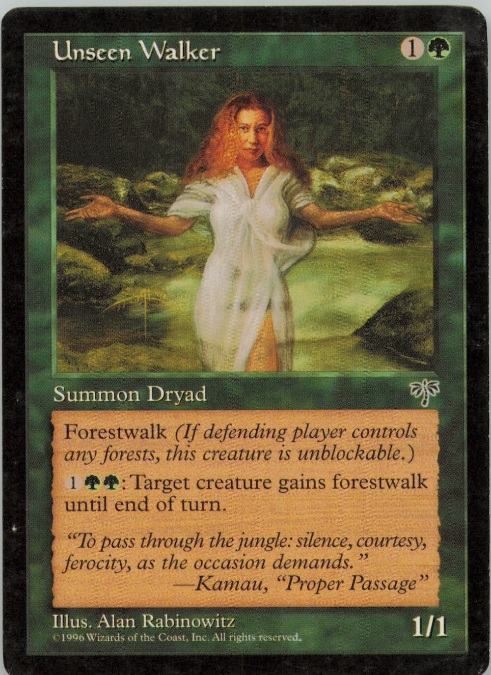 UNSEEN WALKER UC MIRAGE MAGIC: THE GATHERING HP