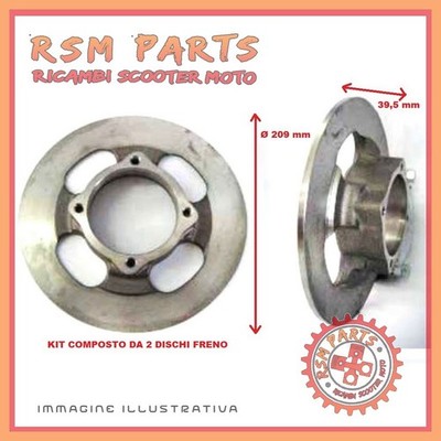 Kit Paar Bremsscheiben vorne Ø 209 GRECAV EKE LM4 6L028C