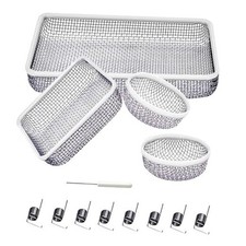 17PCS RV Furnace Vent Cover, Water Heater Vents Stainless Steel Mesh, 4 Pack