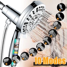 Handheld Shower High-Pressure 10-mode Shower Head with Magnetic Guidance Docking