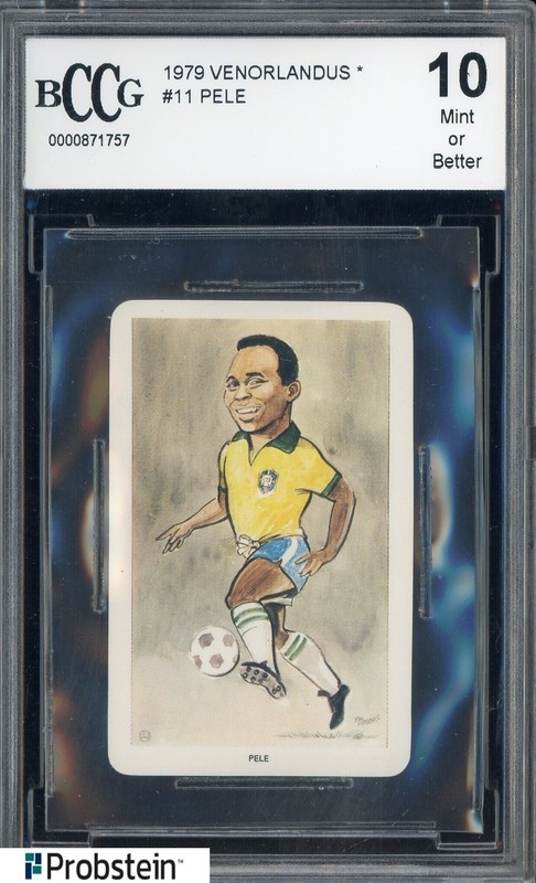 1979 Venorlandus Soccer #11 Pele Brazil BCCG 10 GEM MINT