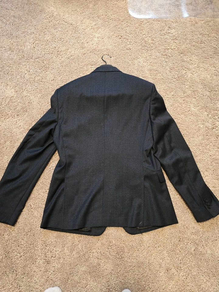 New! Versace Suit Navy/Gray 2 Piece Size Euro 52/US 42 - Image 2 of 4